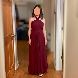 Azazie Bridesmaid Dress Cabernet